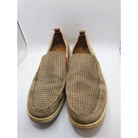 Tommy Bahama Hendry Men's Brown Perforated Moc Toe Nubuck‎ Loafers Shoe Sz US 11 - Picture 1 of 8
